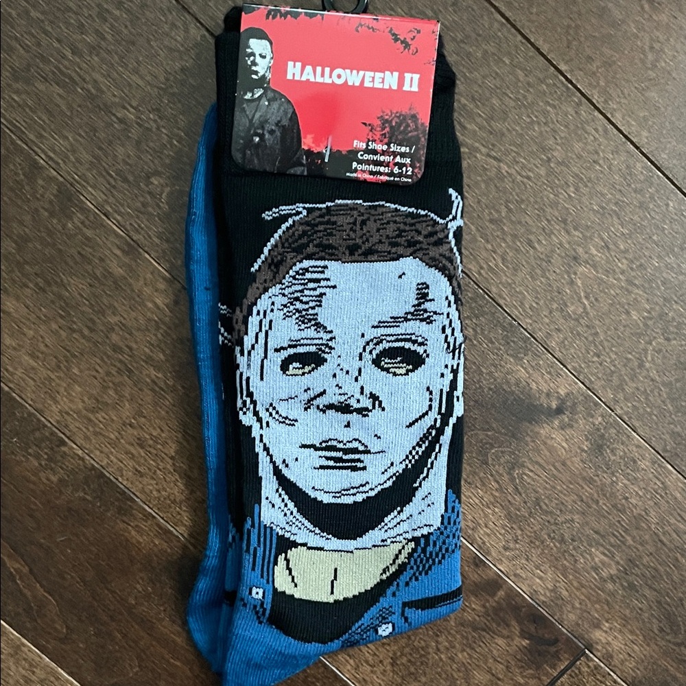 Universal Halloween II Blue Graphic Socks ⭐️2 for $11⭐️